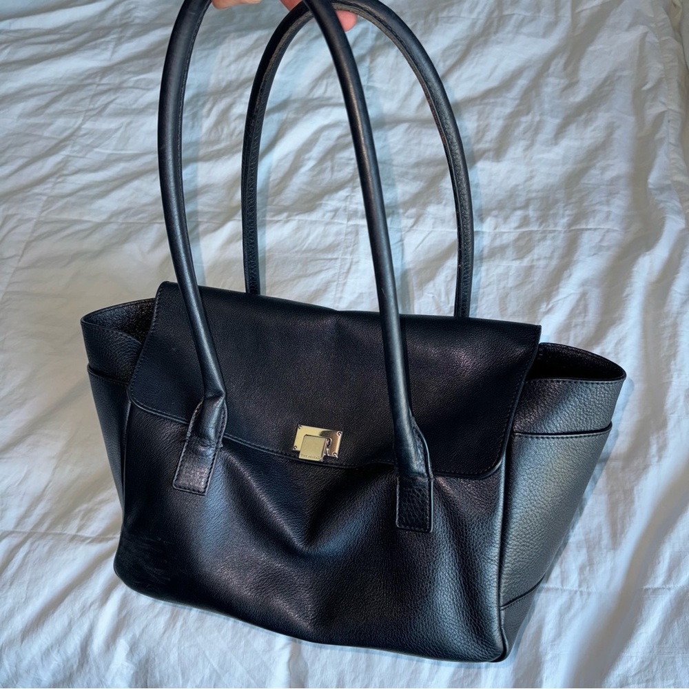 TIffany & Co. Black Leather Bag